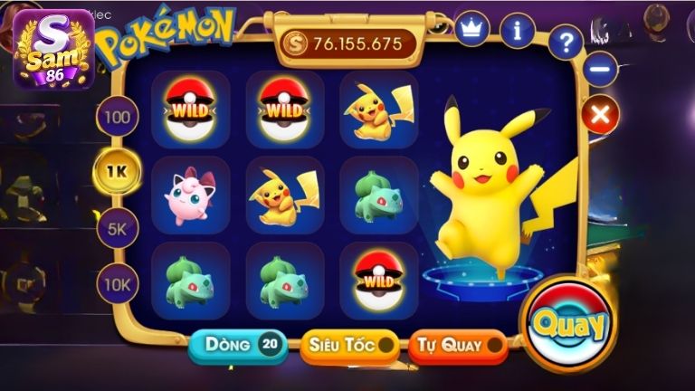 Bí quyết cá cược trực tuyến Pokemon tại Sam86