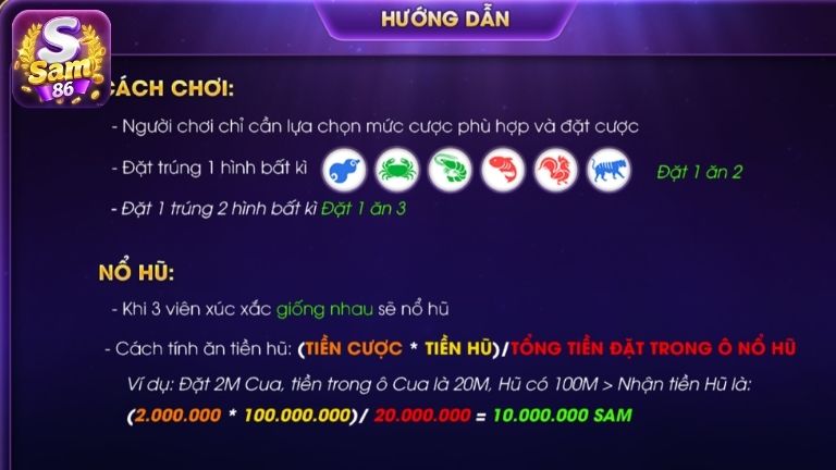 Cách tính thưởng tại trò chơi rõ ràng, cạnh tranh