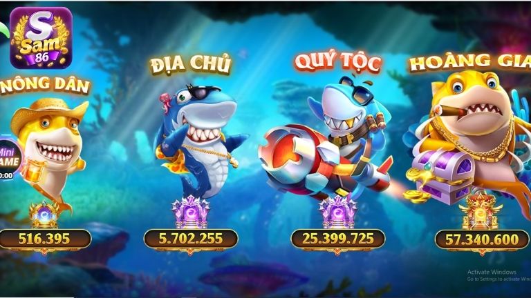 Điểm danh 4 cấp độ chơi đặc biệt trong bắn cá tại Sam86