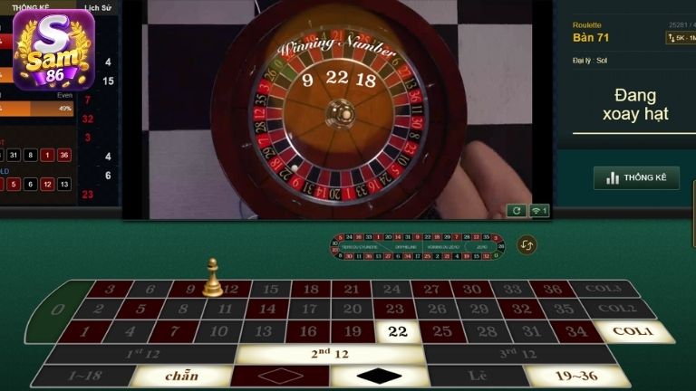 Kinh nghiệm quay Roulette trúng đậm tại Sam86