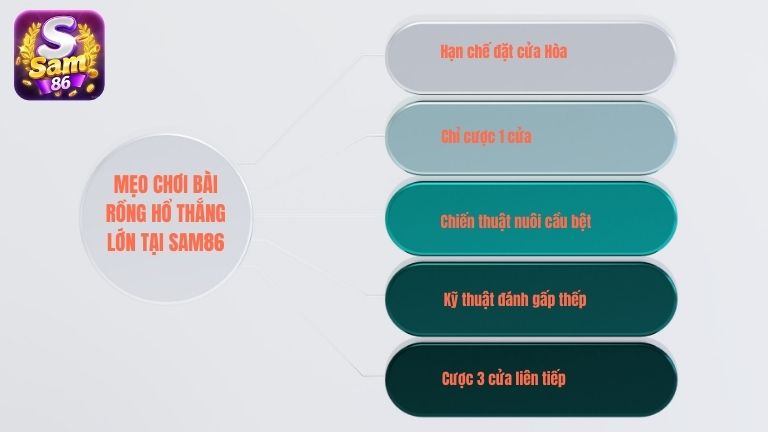 Mẹo chơi bài Rồng Hổ thắng lớn tại Sam86