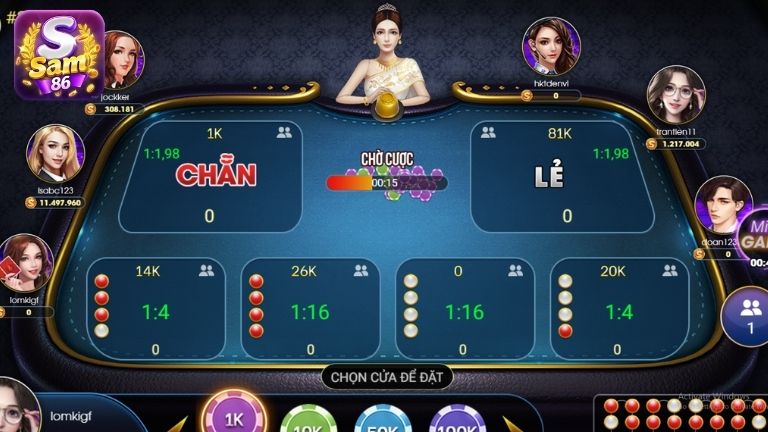 Quy trình tham gia chơi Xóc Đĩa tại cổng game Sam86