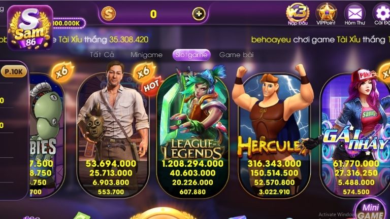 Sức hút đặc biệt làm nên tên tuổi của nổ hũ Sam86