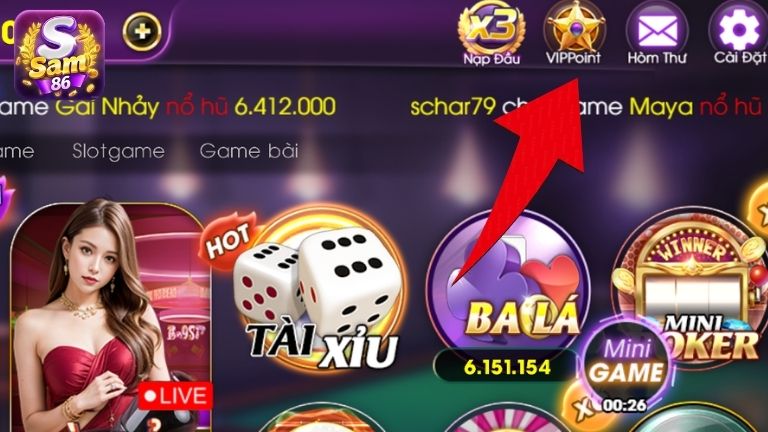 VIP Point Sam86 là chương trình tri ân khách hàng của cổng game